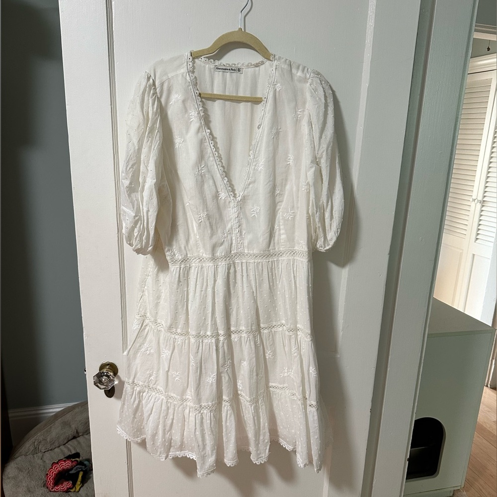 Abercrombie & Fitch White Dress XL TALL